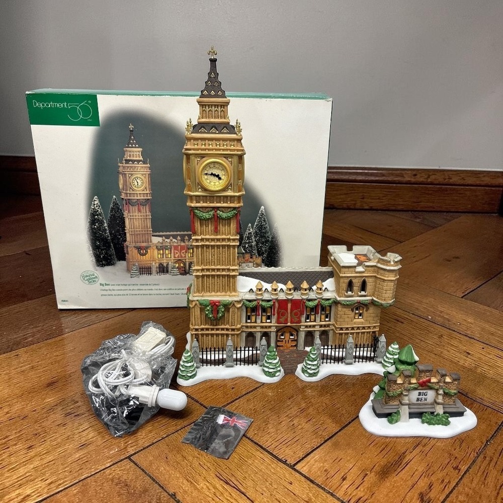 Department 56 Big Ben #58341 Dickens Historical Landmark Series Retired 1998 NIB